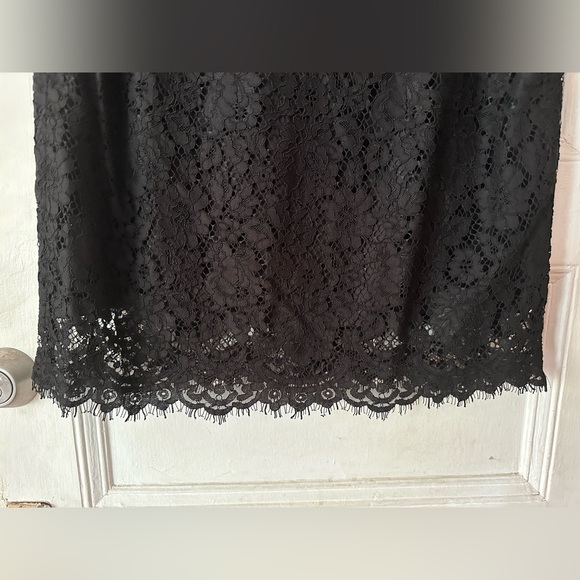 J. Crew Black Lace Pencil Skirt, Size 12 NWT - Picture 3 of 6